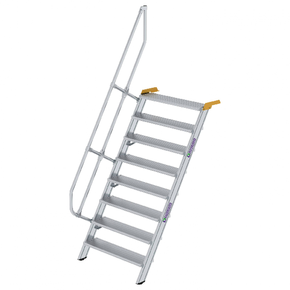 Treppe 60° inkl. Handlauf, 1000mm Stufenbreite, 8 Stufen Treppe 60° inkl. Handlauf, 1000mm Stufenbreite, 8 Stufen-Beschreibung lesen