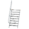 Treppe 60° inkl. Handlauf, 1000mm Stufenbreite, 8 Stufen Treppe 60° inkl. Handlauf, 1000mm Stufenbreite, 8 Stufen