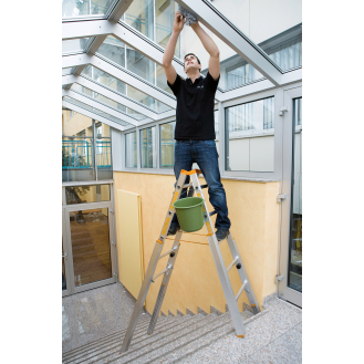 Treppenstehleiter 2x8 Sprossen Topic 1061-Beschreibung lesen
