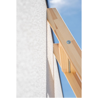 Holz-Anlegeleiter mit Traverse 12 Stufen-Beschreibung lesen