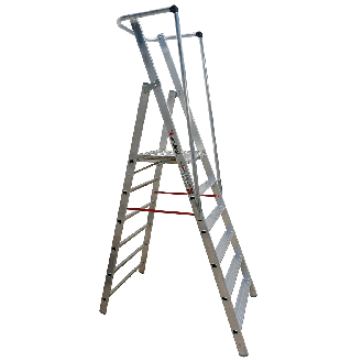 Workline 2267706 Leichte Stufenstehleiter mit großer Standplattform 6 Stufen-Beschreibung lesen