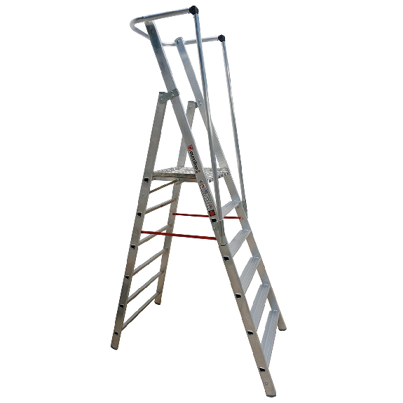 Workline 2267706 Leichte Stufenstehleiter mit großer Standplattform 6 Stufen Workline 2267706 Leichte Stufenstehleiter mit großer Standplattform 6 Stufen-Beschreibung lesen