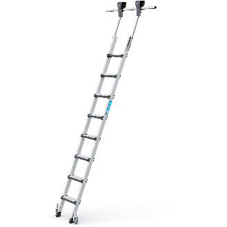 Regalleiter fahrbar Comfortstep Trec LH 8 Stufen-Beschreibung lesen