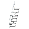 Treppe 45° inkl. Handlauf, 800mm Stufenbreite, 13 Stufen Treppe 45° inkl. Handlauf, 800mm Stufenbreite, 13 Stufen