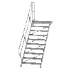 Ortsfeste Treppe mit Aluminiumplattform