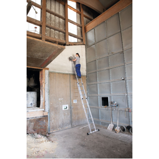 Schiebeleiter mit Traverse 2x12 Sprossen-Beschreibung lesen