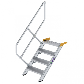 Treppe 45° inkl. Handlauf, 600mm Stufenbreite, 4 Stufen-Beschreibung lesen