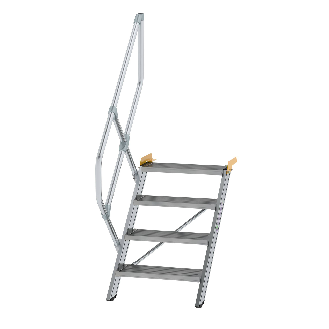 Treppe 45° inkl. Handlauf, 600mm Stufenbreite, 4 Stufen-Beschreibung lesen