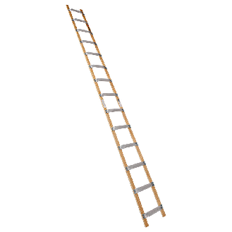 Euroline Holz/Alu Dachdeckerleiter 14 Sprossen-Beschreibung lesen