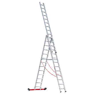 Mehrzweckleiter Premium 30778 3-teilig 3x13 Sprossen-Beschreibung lesen
