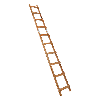 Euroline Holz Dachdeckerleiter 10 Sprossen