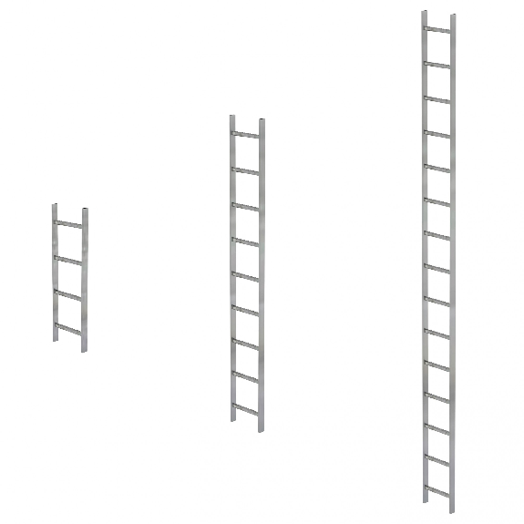 Schachtleiter aus Edelstahl 400mm 13 Sprossen 3,64m Schachtleiter aus Edelstahl 400mm 13 Sprossen 3,64m-Beschreibung lesen