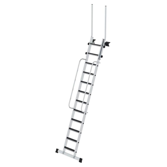 Geschossleiter 4,0m AH mit Clip-Step R13 und Handlauf 12 Stufen Geschossleiter 4,0m AH mit Clip-Step R13 und Handlauf 12 Stufen-Beschreibung lesen