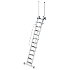 Geschossleiter aus Aluminium 4,0m mit Handlauf Geschossleiter aus Aluminium 4,0m mit Handlauf