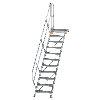 Treppe mit Plattform 45°, Handlauf, 600mm Stufenbreite, 11 Stufen Treppe mit Plattform 45°, Handlauf, 600mm Stufenbreite, 11 Stufen
