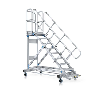 Plattformtreppe 60° mit Ergo-Stop, 800mm Stufenbreite 13 Stufen-Beschreibung lesen