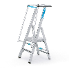Stufenleiter ZAP Safemaster S mit großer Plattform 2 Stufen Stufenleiter ZAP Safemaster S mit großer Plattform 2 Stufen