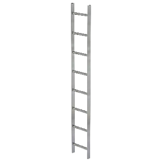 MUNK Schachtleiter Stahl verzinkt 300mm breit 8 Sprossen 2,24m lang-Beschreibung lesen