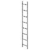 MUNK Schachtleiter Stahl verzinkt 300mm breit 8 Sprossen 2,24m lang MUNK Schachtleiter Stahl verzinkt 300mm breit 8 Sprossen 2,24m lang