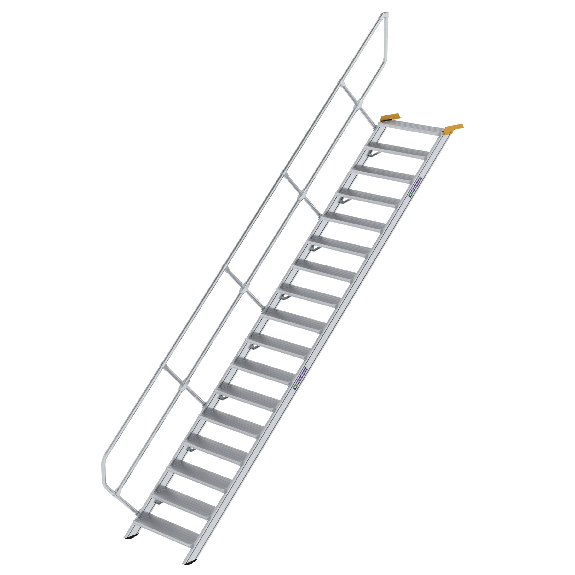 Treppe 45° inkl. Handlauf, 800mm Stufenbreite, 17 Stufen Treppe 45° inkl. Handlauf, 800mm Stufenbreite, 17 Stufen-Beschreibung lesen