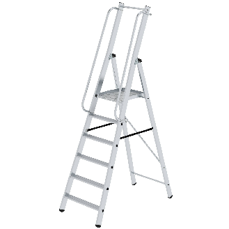ML Bauleiter Aluminium-Stufenstehleiter 6 Stufen-Beschreibung lesen