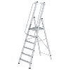 ML Bauleiter Aluminium-Stufenstehleiter 6 Stufen