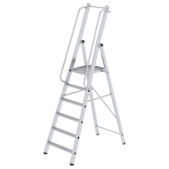 ML Bauleiter Aluminium-Stufenstehleiter 6 Stufen-Beschreibung lesen