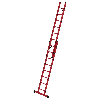 Vollkunststoff Seilzugleiter mit Traverse 2x8 Sprossen
