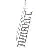 Treppe 45° inkl. Handlauf, 600mm Stufenbreite, 13 Stufen Treppe 45° inkl. Handlauf, 600mm Stufenbreite, 13 Stufen