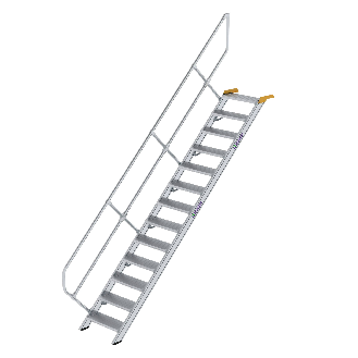 Treppe 45° inkl. Handlauf, 600mm Stufenbreite, 13 Stufen-Beschreibung lesen
