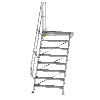 Treppe mit Plattform 60° inkl. einen Handlauf, 1000mm Stufenbreite 8 Stufen Treppe mit Plattform 60° inkl. einen Handlauf, 1000mm Stufenbreite 8 Stufen