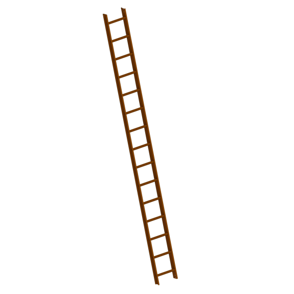 Layher 1051 Dachleiter nussbraun 15 Sprossen-Beschreibung lesen