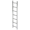 MUNK Schachtleiter Stahl verzinkt 400mm breit 7 Sprossen 1,96m lang MUNK Schachtleiter Stahl verzinkt 400mm breit 7 Sprossen 1,96m lang