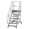 Plattformtreppe fahrbar 45° Stufenbreite 800mm 7 Stufen Plattformtreppe fahrbar 45° Stufenbreite 800mm 7 Stufen