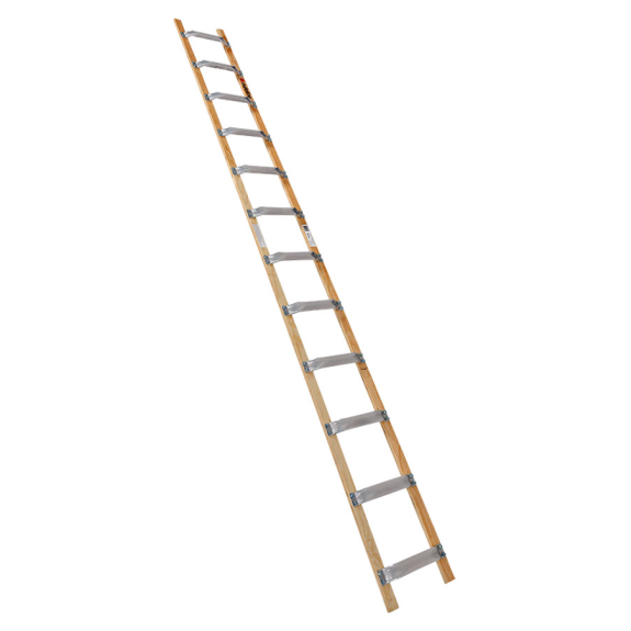Euroline Holz/Alu Dachdeckerleiter 12 Sprossen-Beschreibung lesen