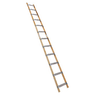Euroline Holz/Alu Dachdeckerleiter 12 Sprossen-Beschreibung lesen