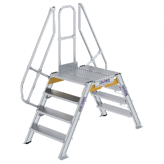 Überstieg 60° inkl. einen Handlauf, Stufenbreite 800mm, 2x4 Stufen-Beschreibung lesen