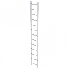 Einfachleiter aus eloxiertem Aluminium 3,64m