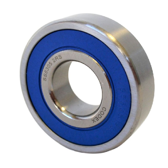 Roulement à  billes inox 6000 2RS SS - diamètre 10x26x8mm - étanche eau et poussière-Lire la description