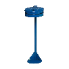 Beutelhalter 110 L mit Stahldeckel