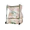 Support sac grand volume 1000 L avec roues