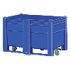 Caja palet monobloque con ruedas 500 L
