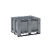 Palettenbox 610 L mit 3 Kufen Palettenbox 610 L mit 3 Kufen