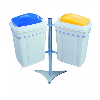 Eco-Deckel-Beutelhalter 2 Durchläufe 42 L Eco-Deckel-Beutelhalter 2 Durchläufe 42 L