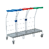 3 Flow Bags stehen auf Rollen 3 Flow Bags stehen auf Rollen