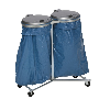 Portasacco doppio zincato da 220 lt