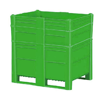 Caja palet monobloque 900 L sobre patines-Leer más