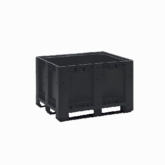 Caja palet 610 L de polietileno con 3 guías-Leer más
