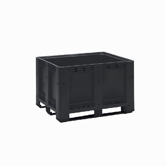 Caja palet 610 L 3 guías negra-Leer más