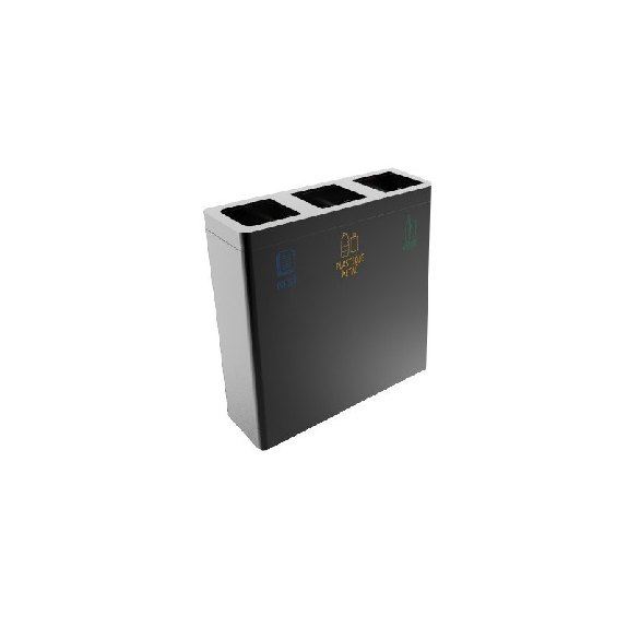 Collecteur de tri 3 flux 35 L-Lire la description